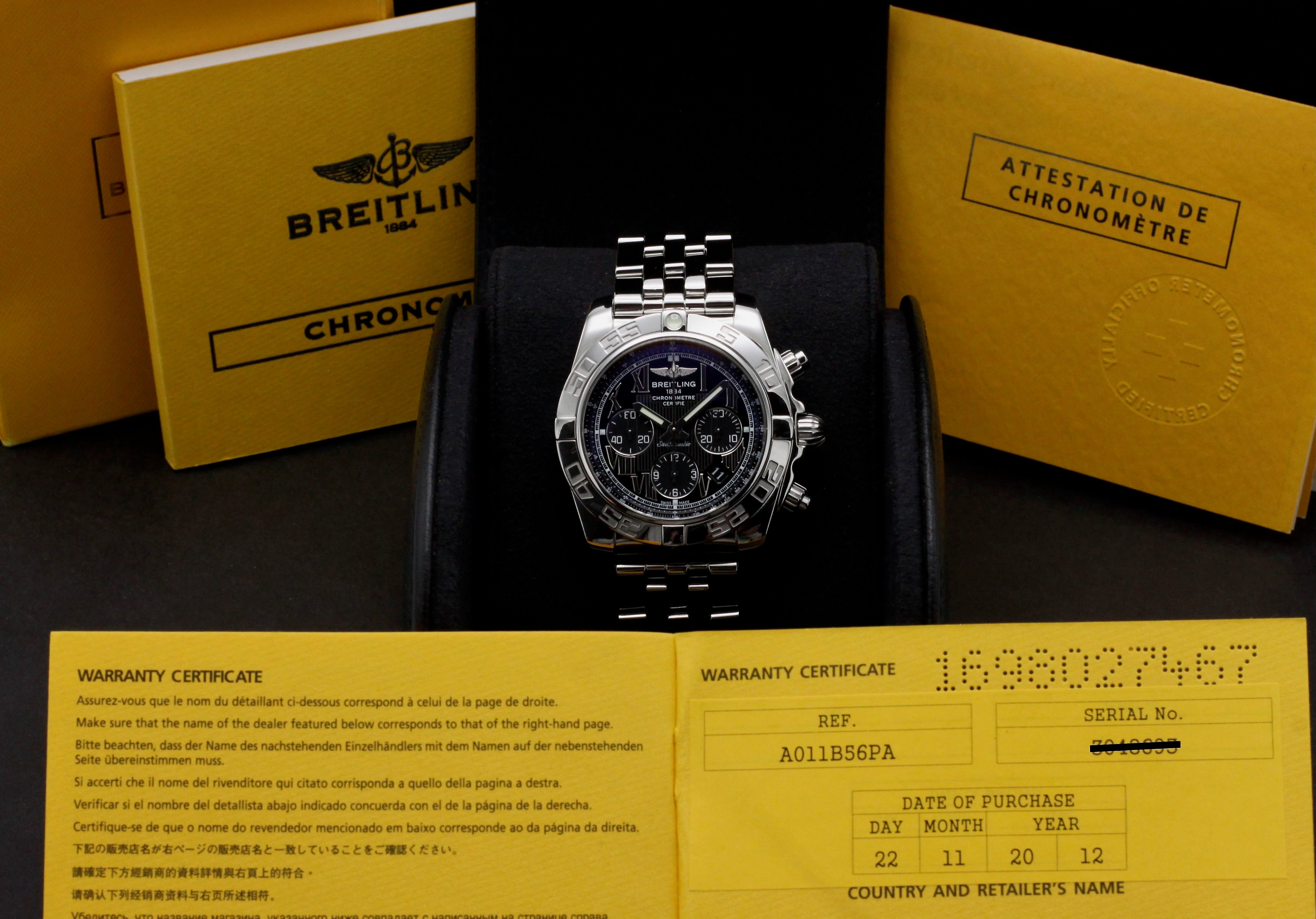 Breitling Chronomat AB0110 - 2012 - Breitling horloge - Breitling kopen - Breitling heren horloge - Trophies Watches