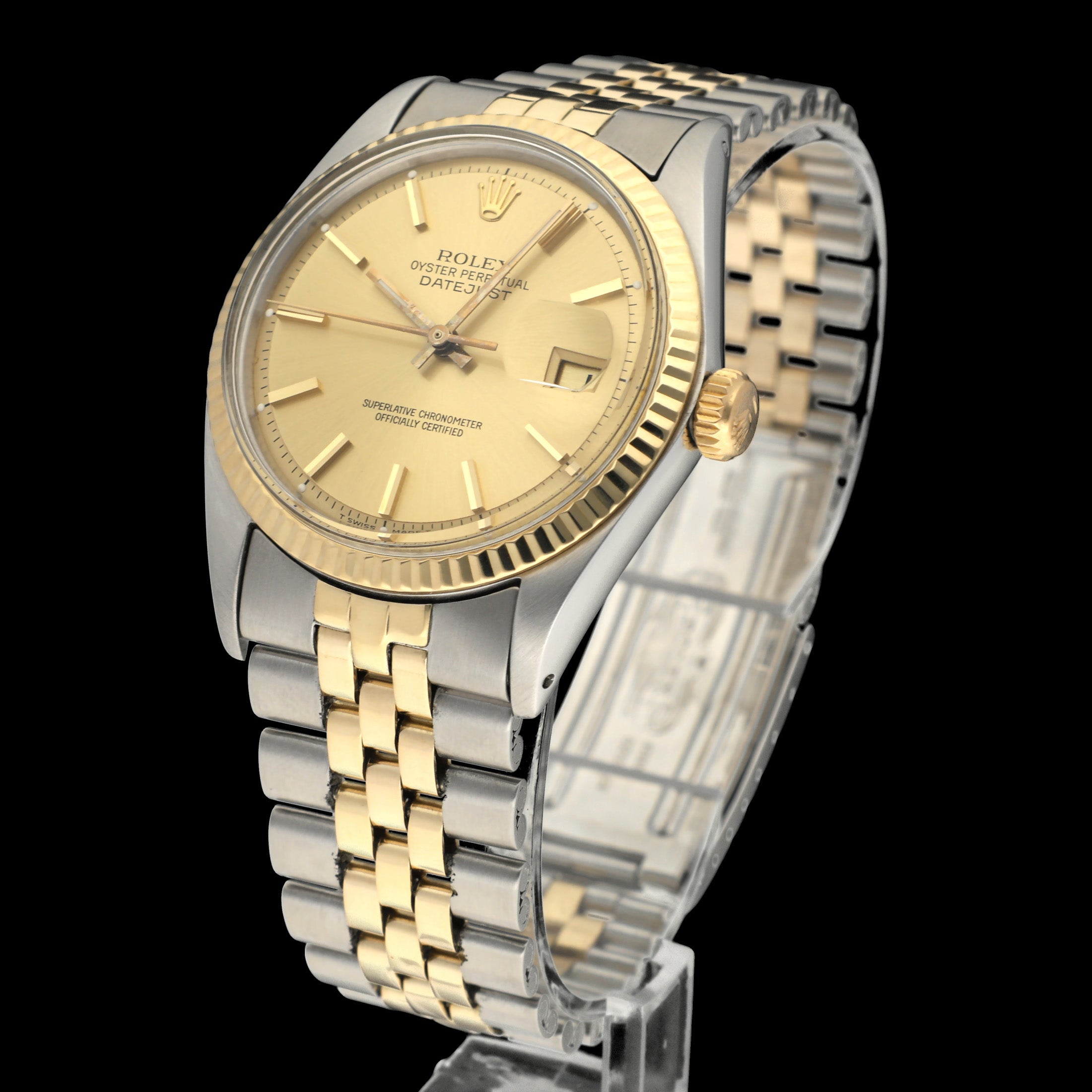 Rolex Datejust 1601 - 1968 - goud/staal - two/tone - Rolex horloge - Rolex kopen - Rolex heren horloge - Trophies Watches