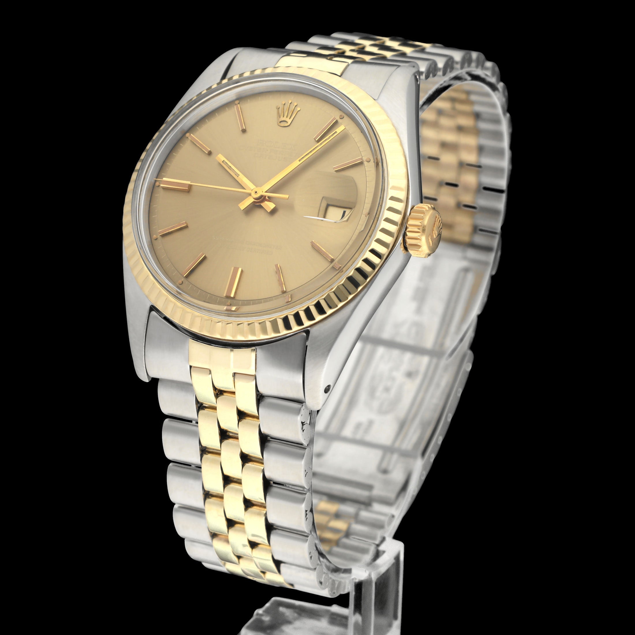 Rolex Datejust 1601 - 1970 - goud/staal - two/tone - Rolex horloge - Rolex kopen - Rolex heren horloge - Trophies Watches