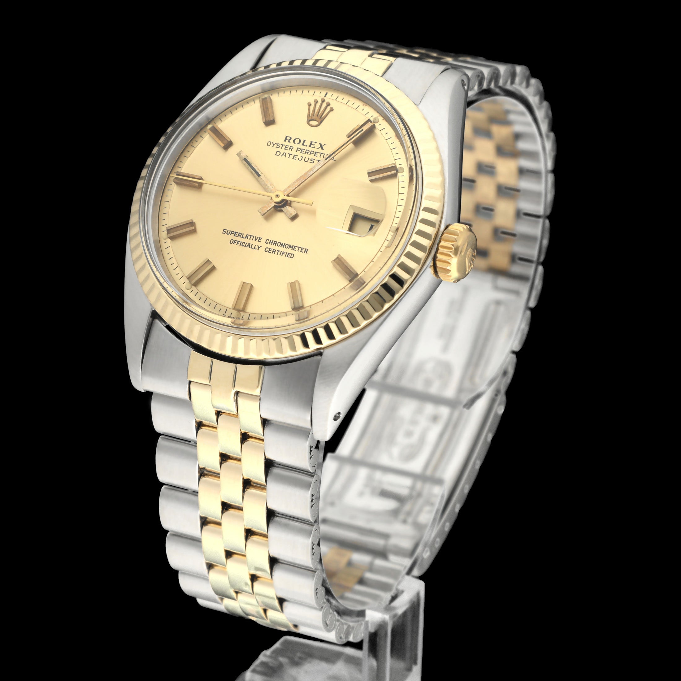 Rolex Datejust 1601 - 1971 - goud/staal - two/tone - Rolex horloge - Rolex kopen - Rolex heren horloge - Trophies Watches