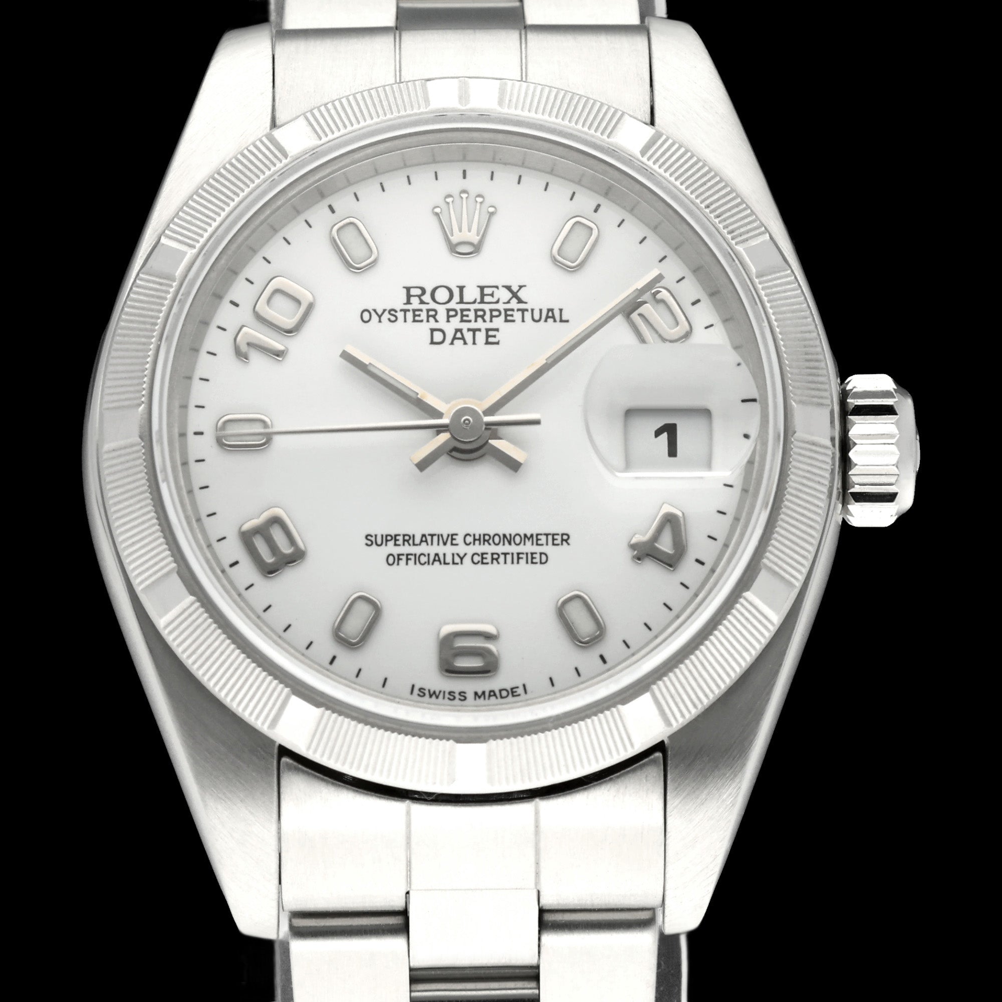 Rolex Oyster Perpetual Lady Date 79190 - 2004 - Rolex horloge - Rolex kopen - Rolex dames horloge - Trophies Watches
