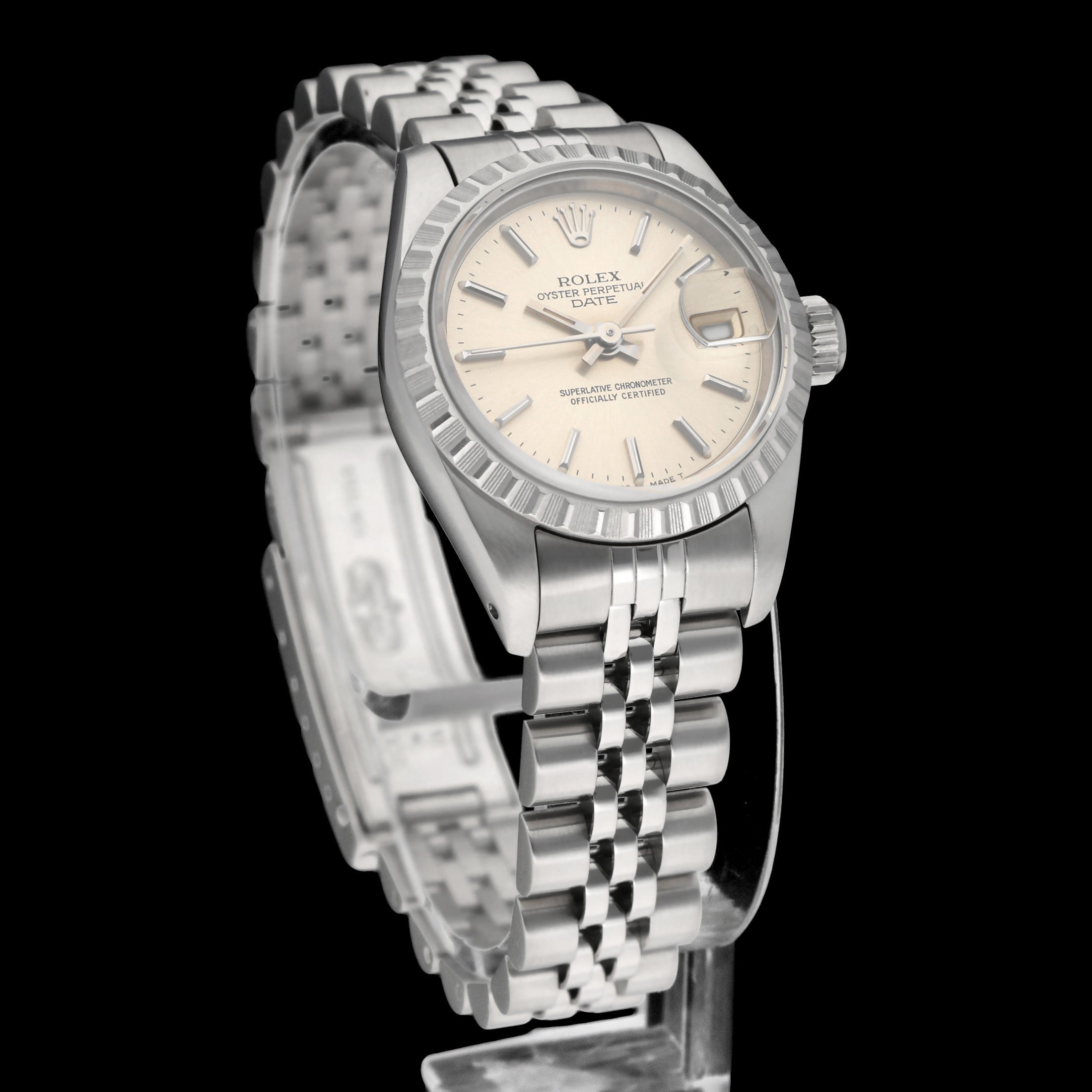 Rolex Oyster Perpetual Lady Date 69240 - 1990 - Rolex horloge - Rolex kopen - Rolex dames horloge - Trophies Watches
