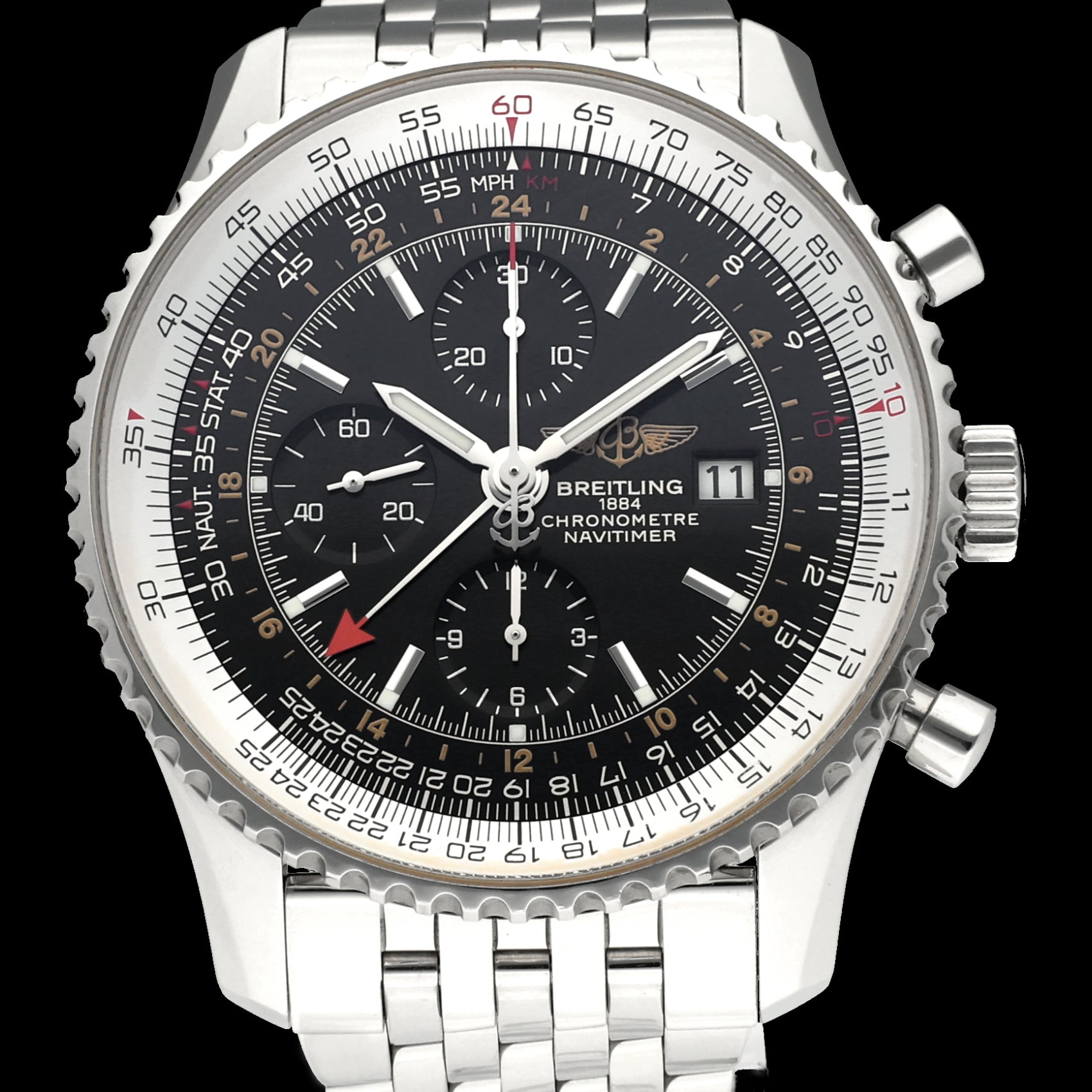 Breitling Navitimer World A24322- 2010 - Breitling horloge - Breitling kopen - Breitling heren horloge - Trophies Watches