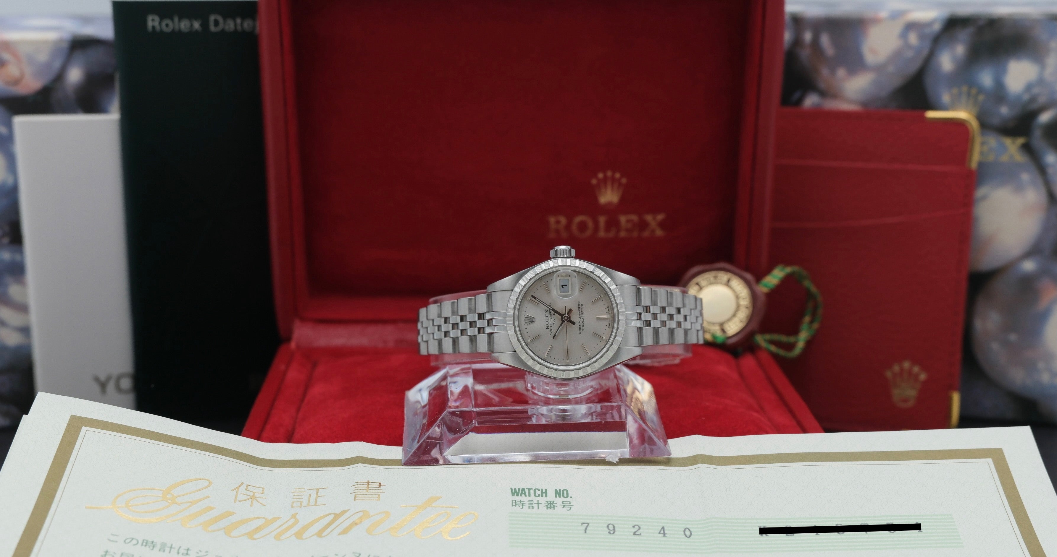 Rolex Oyster Perpetual Lady Date 79240 - 2001 - Rolex horloge - Rolex kopen - Rolex dames horloge - Trophies Watches