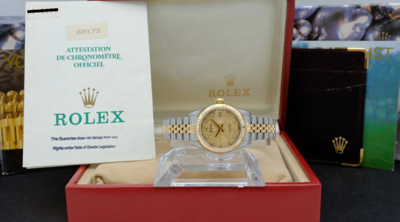 Rolex Lady-Datejust 69173G - 1993 - Rolex horloge - Rolex kopen - Rolex dames horloge - Trophies Watches