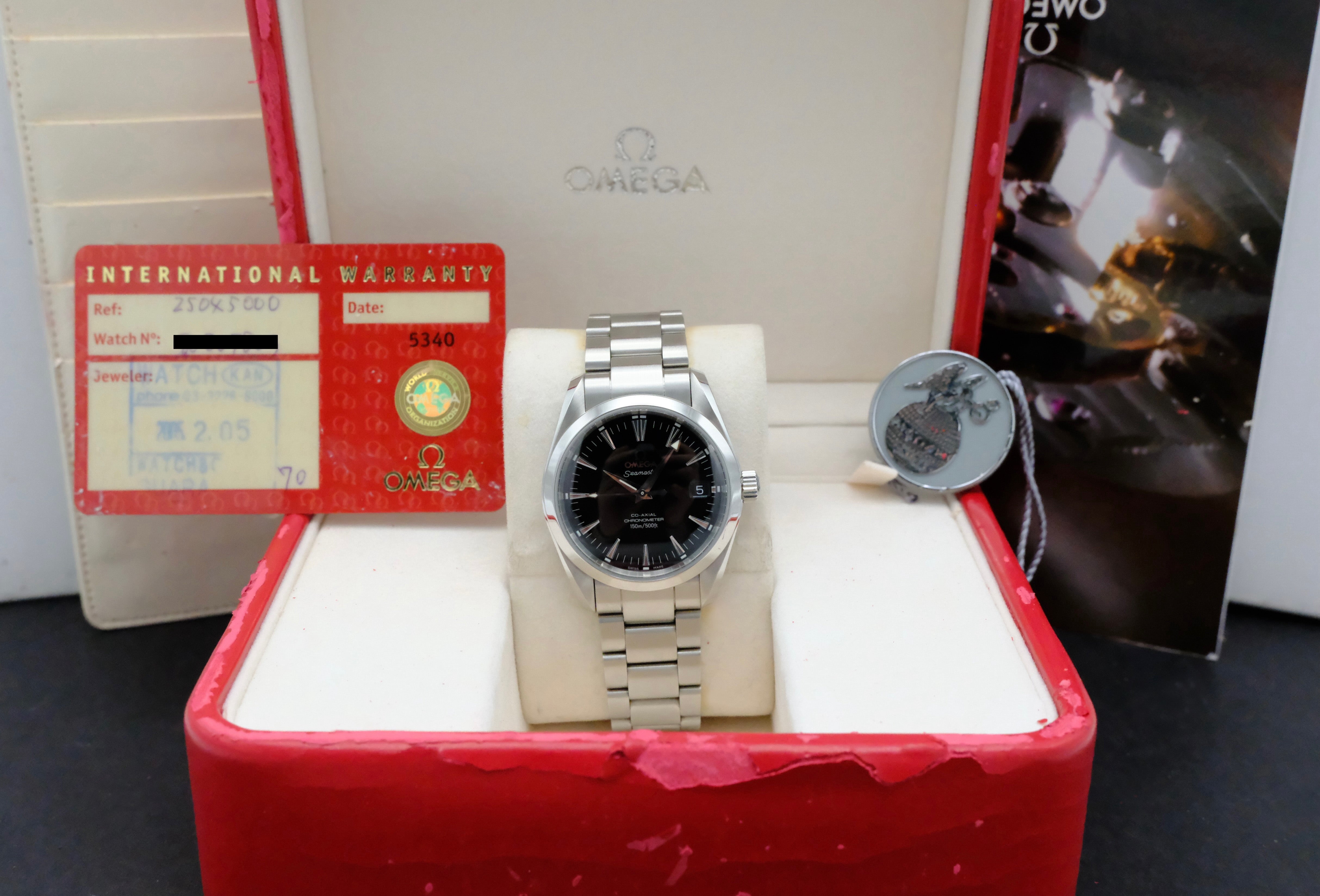 Omega Seamaster Aqua Terra Co-axial 2504.50.00, Box & Papers, 2005