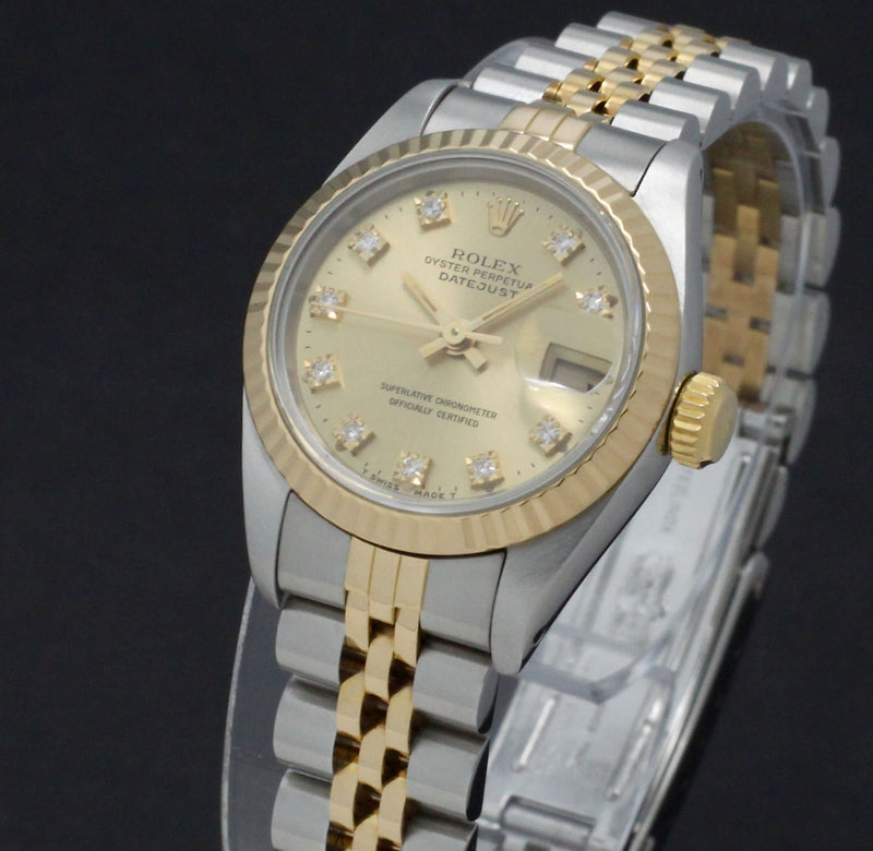 Rolex Lady-Datejust 69173G - 1991 - Rolex horloge - Rolex kopen - Rolex dames horloge - Trophies Watches