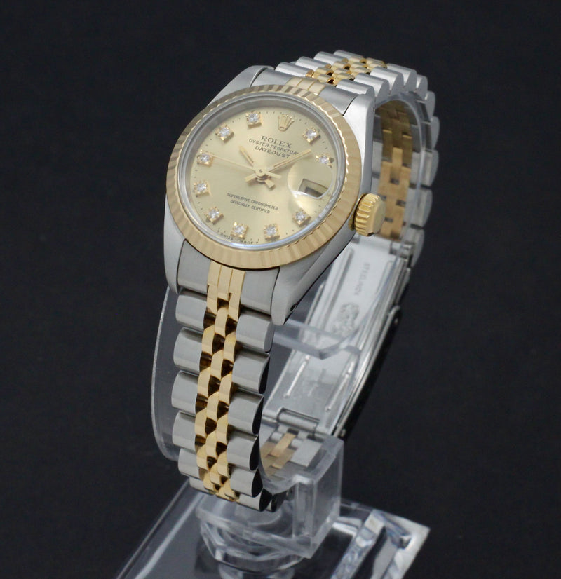 Rolex Lady-Datejust 69173G - 1991 - Rolex horloge - Rolex kopen - Rolex dames horloge - Trophies Watches