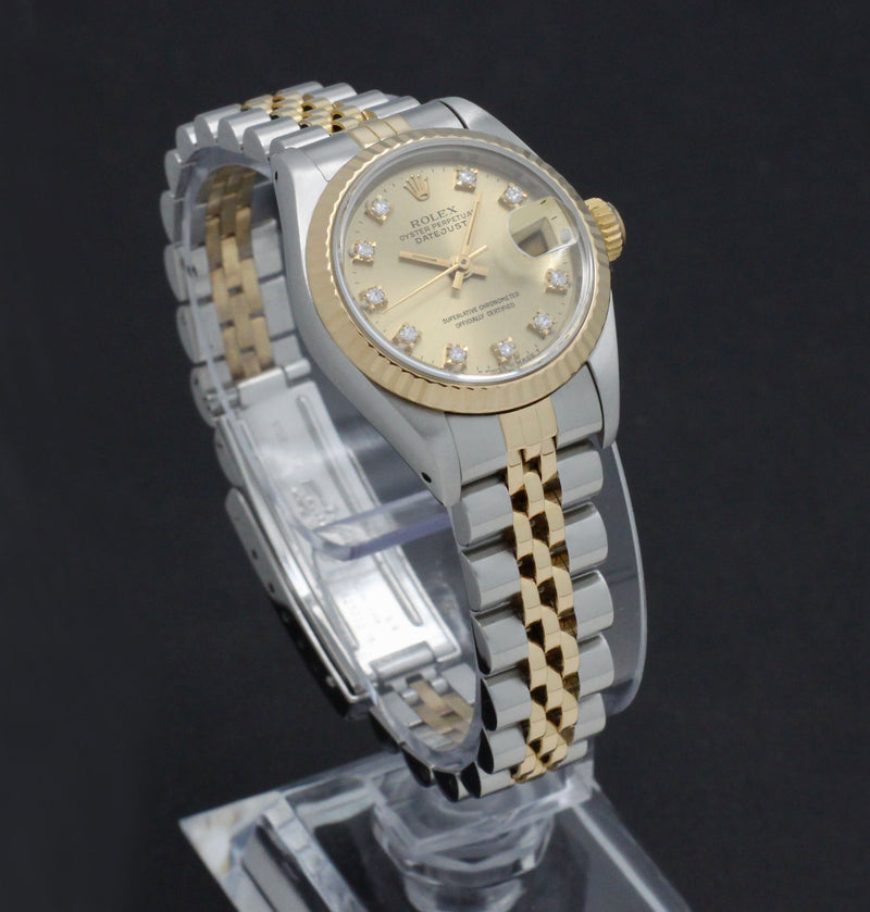 Rolex Lady-Datejust 69173G - 1989 - Rolex horloge - Rolex kopen - Rolex dames horloge - Trophies Watches