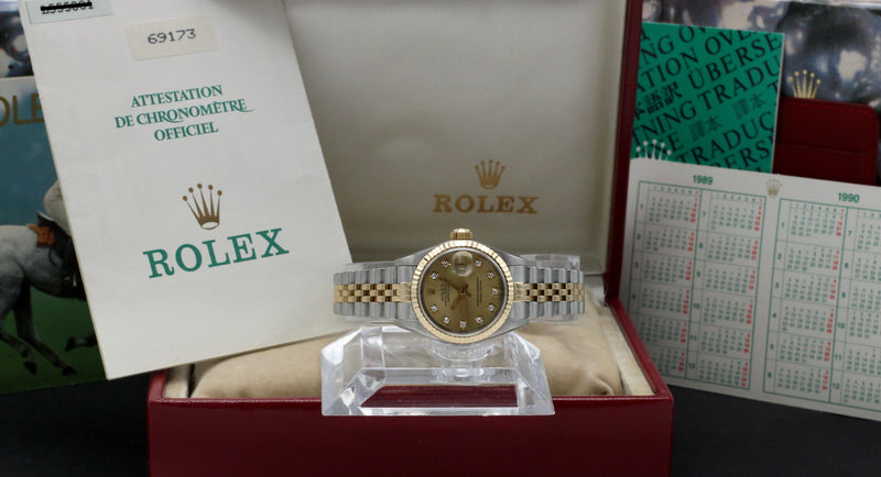 Rolex Lady-Datejust 69173G - 1989 - Rolex horloge - Rolex kopen - Rolex dames horloge - Trophies Watches