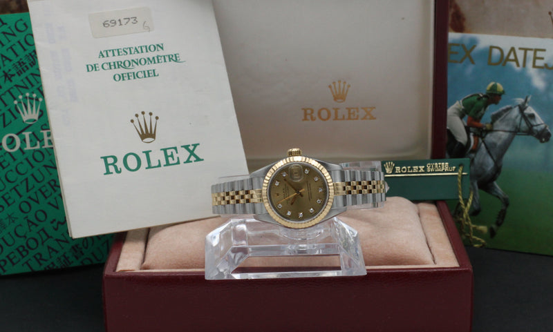 Rolex Lady-Datejust 69173G - 1994 - Rolex horloge - Rolex kopen - Rolex dames horloge - Trophies Watches