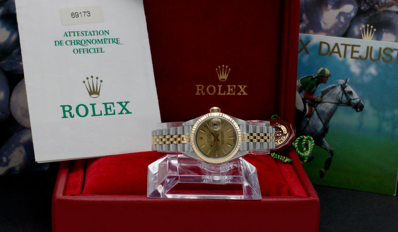 Rolex Lady-Datejust 69173 - 1997 - Rolex horloge - Rolex kopen - Rolex dames horloge - Trophies Watches