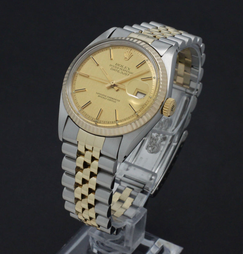 Rolex Datejust 1601 - 1972 - goud/staal - two/tone - Rolex horloge - Rolex kopen - Rolex heren horloge - Trophies Watches