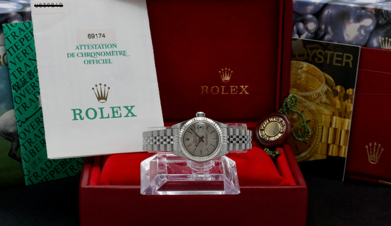 Rolex Oyster Perpetual Lady Datejust 69174 - 1999 - Rolex horloge - Rolex kopen - Rolex dames horloge - Trophies Watches