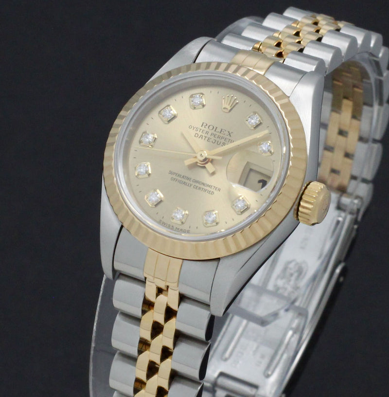 Rolex Lady-Datejust 69173G - 1996 - Rolex horloge - Rolex kopen - Rolex dames horloge - Trophies Watches