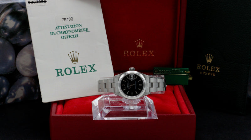 Rolex Oyster Perpetual Lady Date 79160 - 2000 - Rolex horloge - Rolex kopen - Rolex dames horloge - Trophies Watches