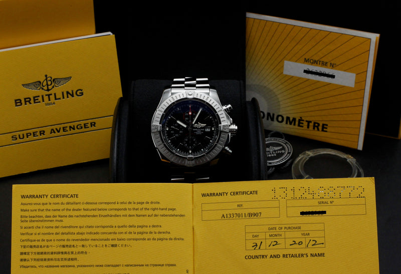 Breitling Super Avenger A13370- 2012 - Breitling horloge - Breitling kopen - Breitling heren horloge - Trophies Watches