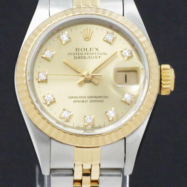 Rolex Lady-Datejust 69173G - 1989 - Rolex horloge - Rolex kopen - Rolex dames horloge - Trophies Watches