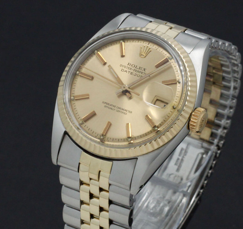 Rolex Datejust 1601 - 1969 - goud/staal - two/tone - Rolex horloge - Rolex kopen - Rolex heren horloge - Trophies Watches