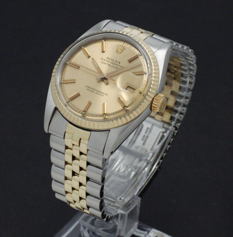 Rolex Datejust 1601 - 1969 - goud/staal - two/tone - Rolex horloge - Rolex kopen - Rolex heren horloge - Trophies Watches