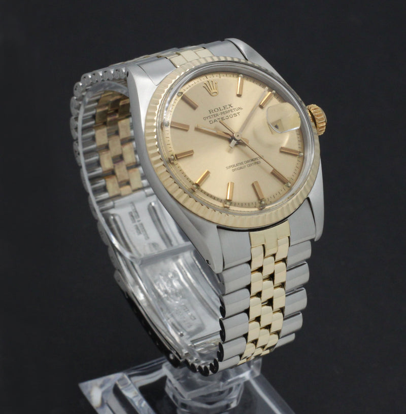 Rolex Datejust 1601 - 1969 - goud/staal - two/tone - Rolex horloge - Rolex kopen - Rolex heren horloge - Trophies Watches