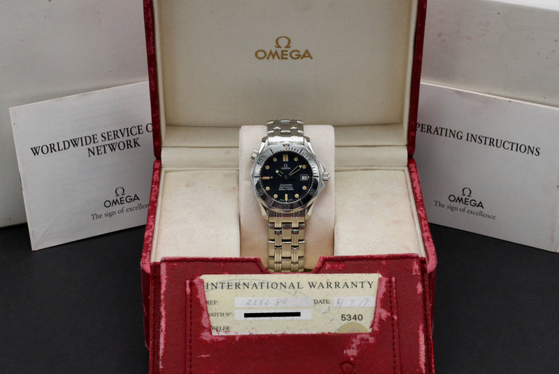 Omega Seamaster Diver 300 M 2562.80.00 - 1996 - Omega horloge - Omega kopen - Omega heren horloge - Trophies Watches