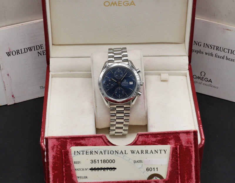 Omega Speedmaster 3511.80.00 - 1995 - Omega horloge - Omega kopen - Omega heren horloge - Trophies Watches