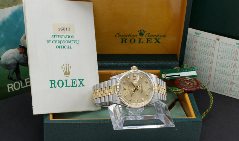 Rolex Datejust 16013G - 1987 - Rolex horloge - Rolex kopen - Rolex heren horloge - Trophies Watches