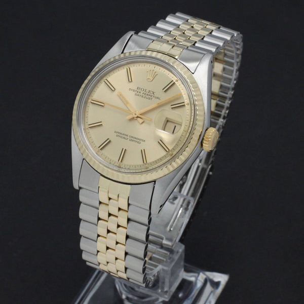 Rolex Datejust 1601 - 1973 - goud/staal - two/tone - Rolex horloge - Rolex kopen - Rolex heren horloge - Trophies Watches