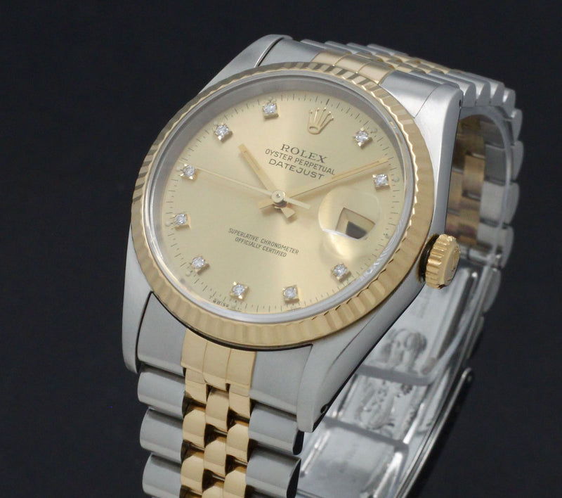 Rolex Datejust 16233G - 1991 - Rolex horloge - Rolex kopen - Rolex heren horloge - Trophies Watches