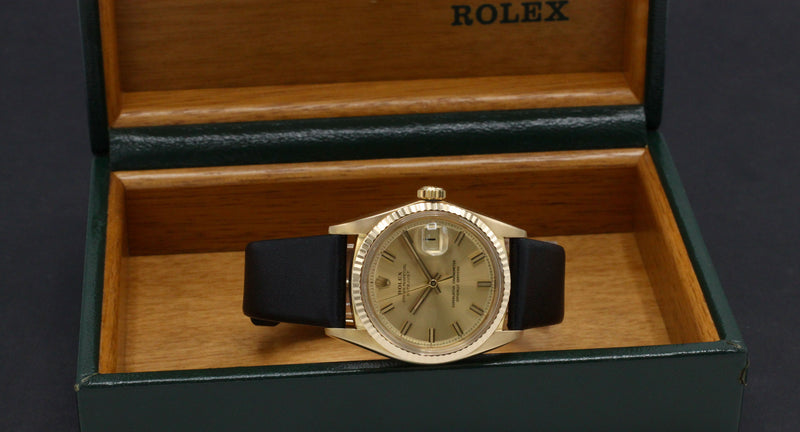 Rolex Datejust 1601 - 1971 - Geelgoud - Rolex horloge - Rolex kopen - Rolex heren horloge - Trophies Watches