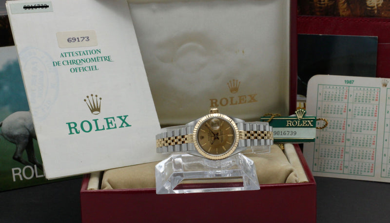 Rolex Lady-Datejust 69173 - 1987 - Rolex horloge - Rolex kopen - Rolex dames horloge - Trophies Watches