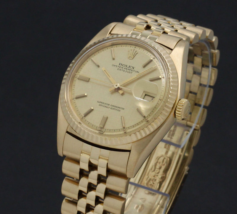 Rolex Datejust 1601 "Linen Dial", Box & Papers, 1973