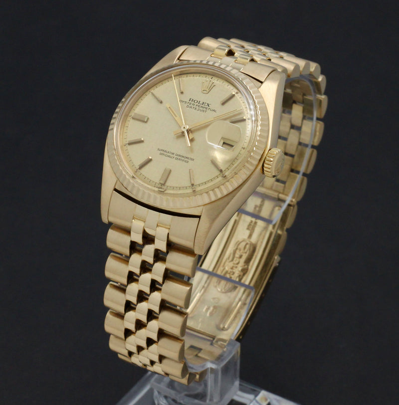 Rolex Datejust 1601 "Linen Dial", Box & Papers, 1973