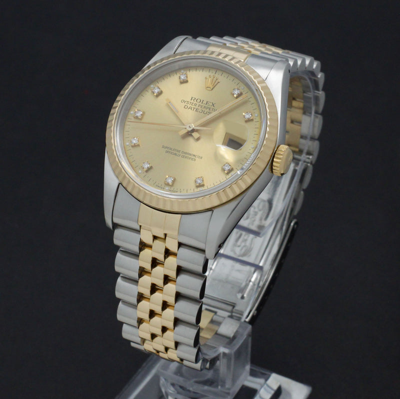 Rolex Datejust 16233G - 1991 - Rolex horloge - Rolex kopen - Rolex heren horloge - Trophies Watches