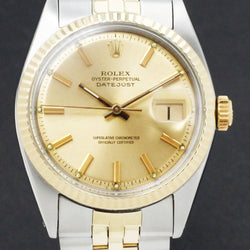 Rolex Datejust 1601 - 1969 - goud/staal - two/tone - Rolex horloge - Rolex kopen - Rolex heren horloge - Trophies Watches