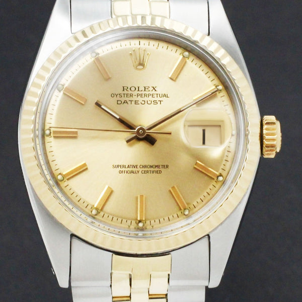 Rolex Datejust 1601 - 1969 - goud/staal - two/tone - Rolex horloge - Rolex kopen - Rolex heren horloge - Trophies Watches