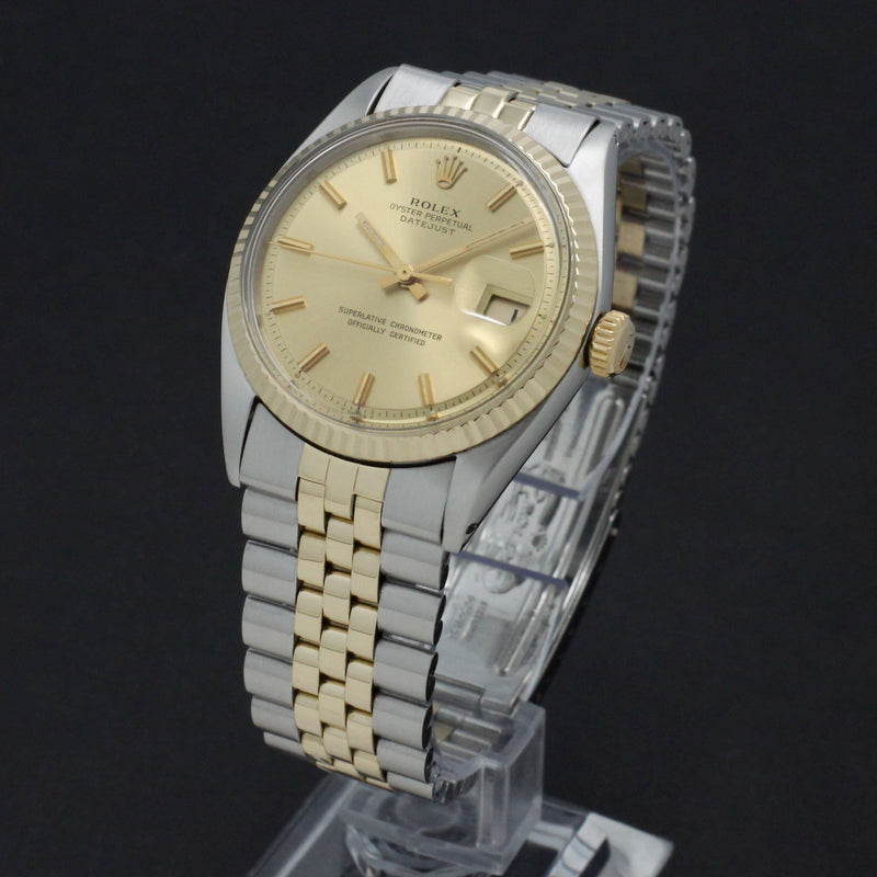 Rolex Datejust 1601 - 1972 - goud/staal - two/tone - Rolex horloge - Rolex kopen - Rolex heren horloge - Trophies Watches