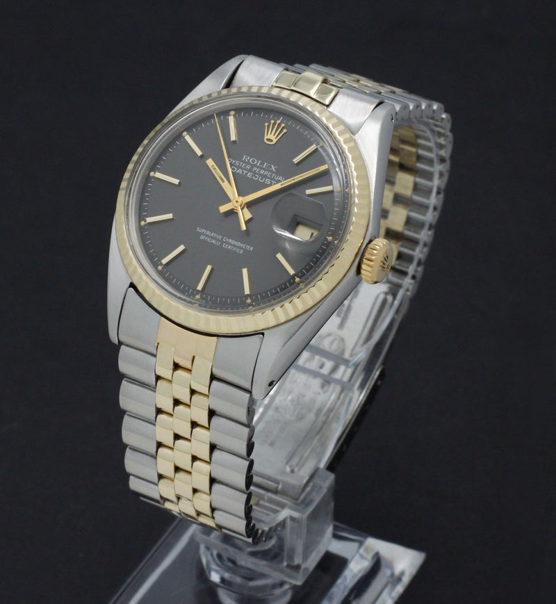 Rolex Datejust 1601 - 1971 - goud/staal - two/tone - Rolex horloge - Rolex kopen - Rolex heren horloge - Trophies Watches