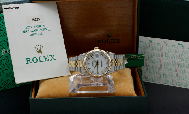 Rolex Datejust 16233G - 1999 - Rolex horloge - Rolex kopen - Rolex heren horloge - Trophies Watches