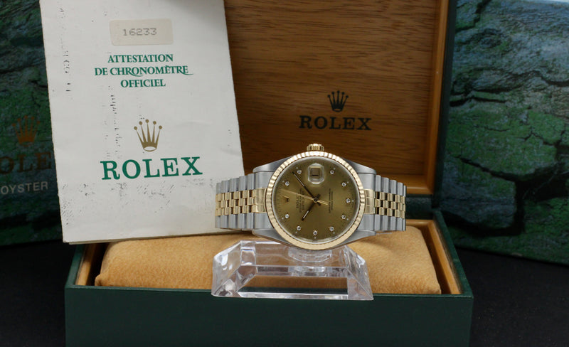 Rolex Datejust 16233G - 1995 - Rolex horloge - Rolex kopen - Rolex heren horloge - Trophies Watches