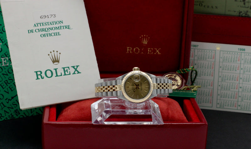 Rolex Lady-Datejust 69173 - 1997 - Rolex horloge - Rolex kopen - Rolex dames horloge - Trophies Watches