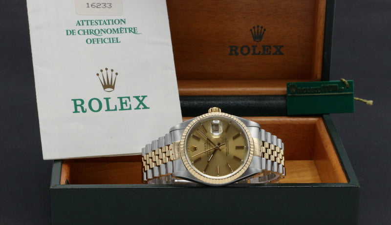 Rolex Datejust 16233 - 1992 - Rolex horloge - Rolex kopen - Rolex heren horloge - Trophies Watches