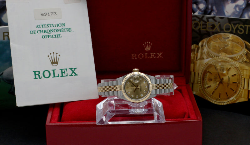 Rolex Lady-Datejust 69173G - 1996 - Rolex horloge - Rolex kopen - Rolex dames horloge - Trophies Watches