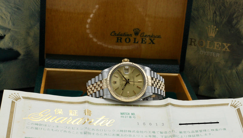 Rolex Datejust 16013 - 1988 - Rolex horloge - Rolex kopen - Rolex heren horloge - Trophies Watches