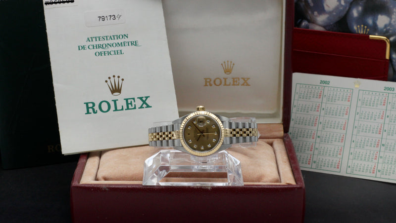 Rolex Lady-Datejust 79173G - 2002 - Rolex horloge - Rolex kopen - Rolex dames horloge - Trophies Watches