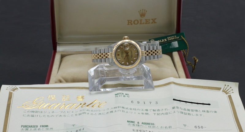 Rolex Lady-Datejust 69173G - 1991 - Rolex horloge - Rolex kopen - Rolex dames horloge - Trophies Watches