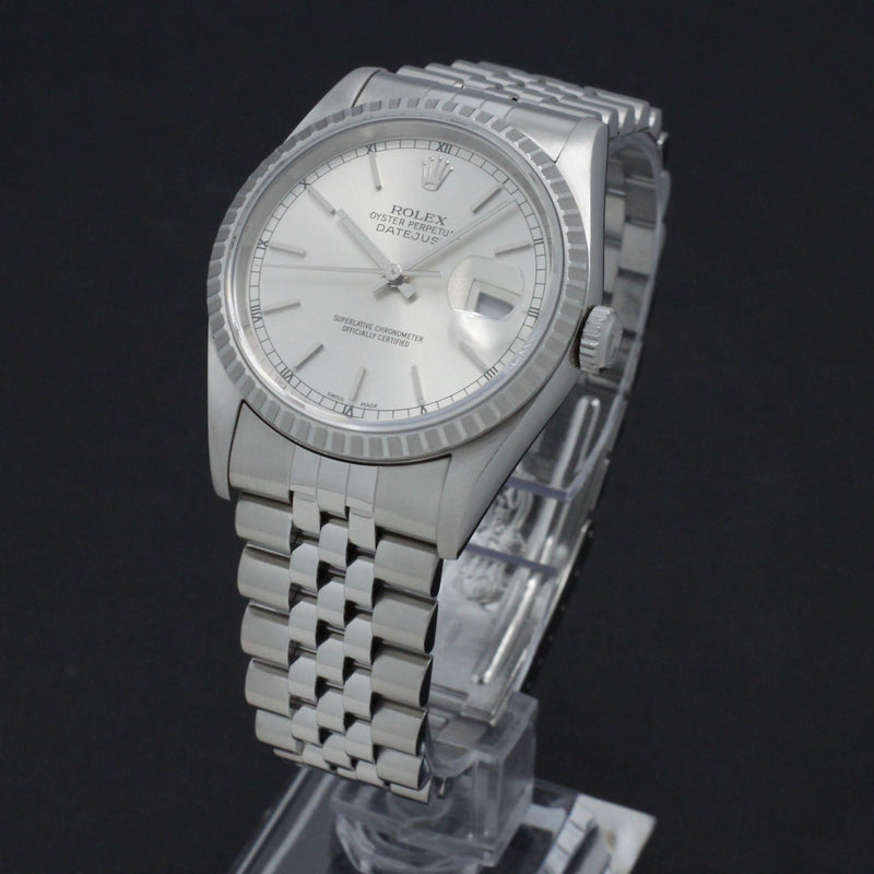 Rolex Datejust 16220 - 2002 - Rolex horloge - Rolex kopen - Rolex heren horloge - Trophies Watches