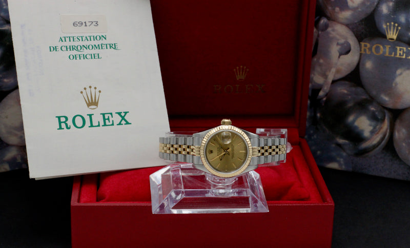 Rolex Lady-Datejust 69173 - 1988 - Rolex horloge - Rolex kopen - Rolex dames horloge - Trophies Watches