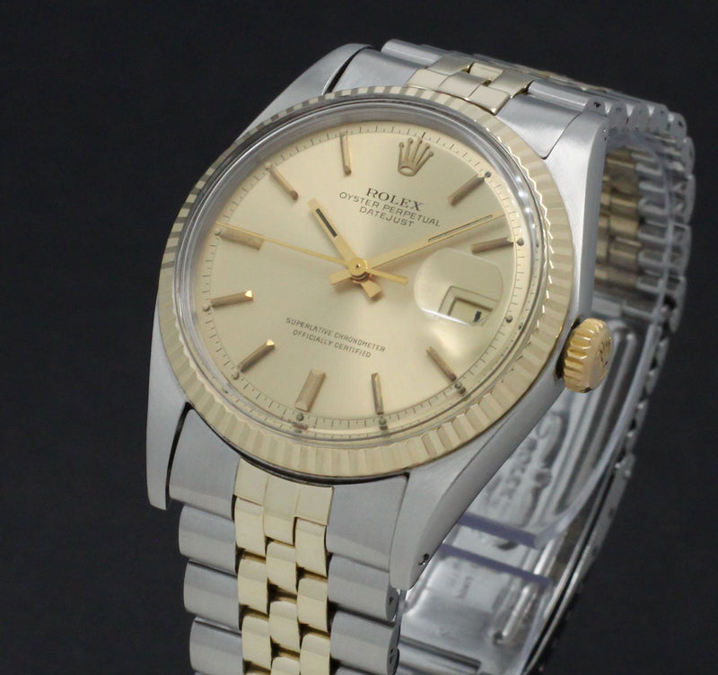 Rolex Datejust 1601 - 1969 - goud/staal - two/tone - Rolex horloge - Rolex kopen - Rolex heren horloge - Trophies Watches